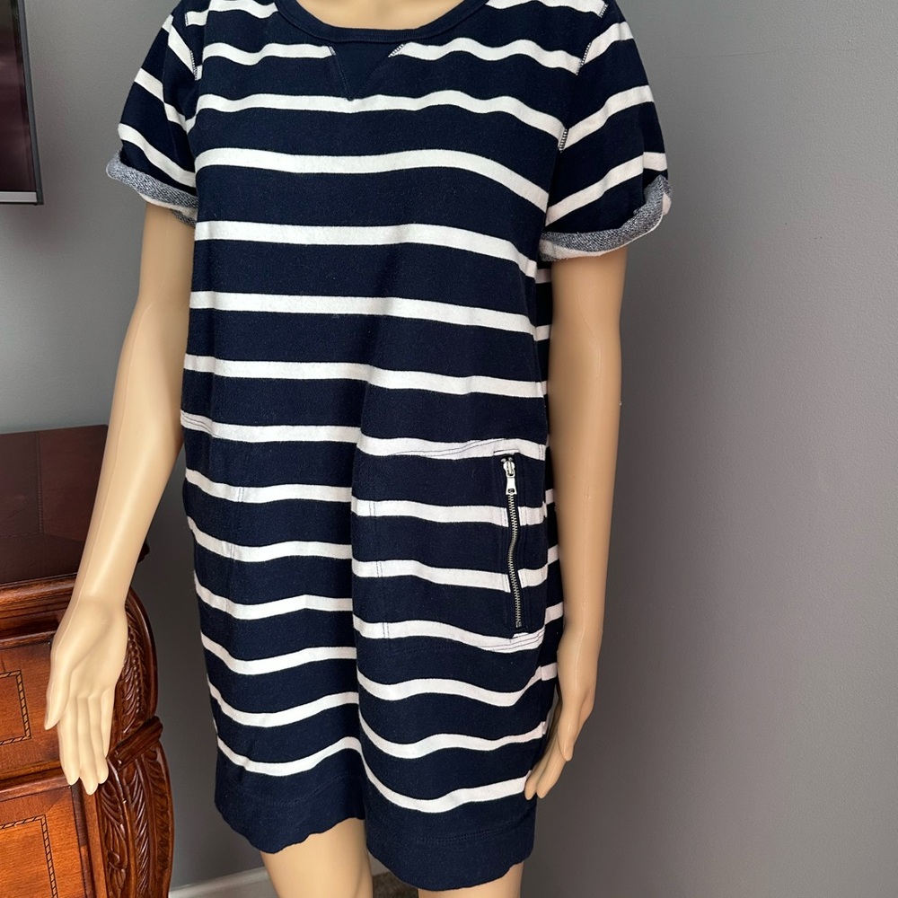 Gap Striped Navy and White Casual Dress